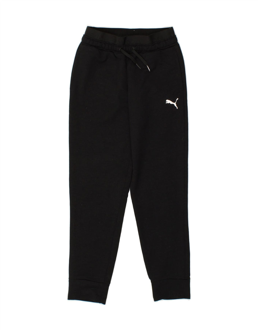 PUMA Girls Tracksuit Trousers Joggers 9-10 Years Black Polyester Vintage Puma and Second-Hand Puma from Messina Hembry 