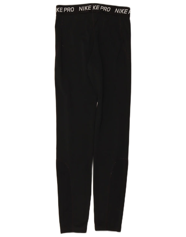 Leggings grafici NIKE Dri Fit per ragazze 13-14 anni XL poliestere nero