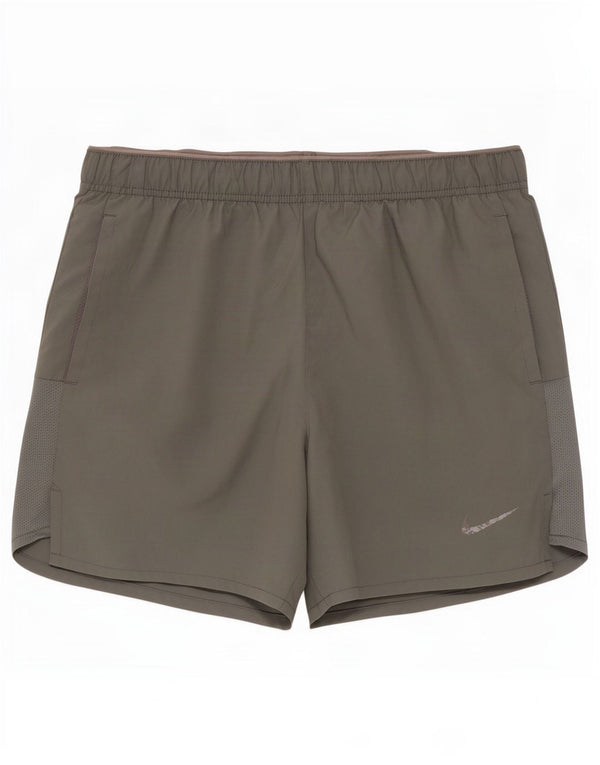 Pantaloncini sportivi Nike Dri Fit da uomo piccoli in poliestere grigio