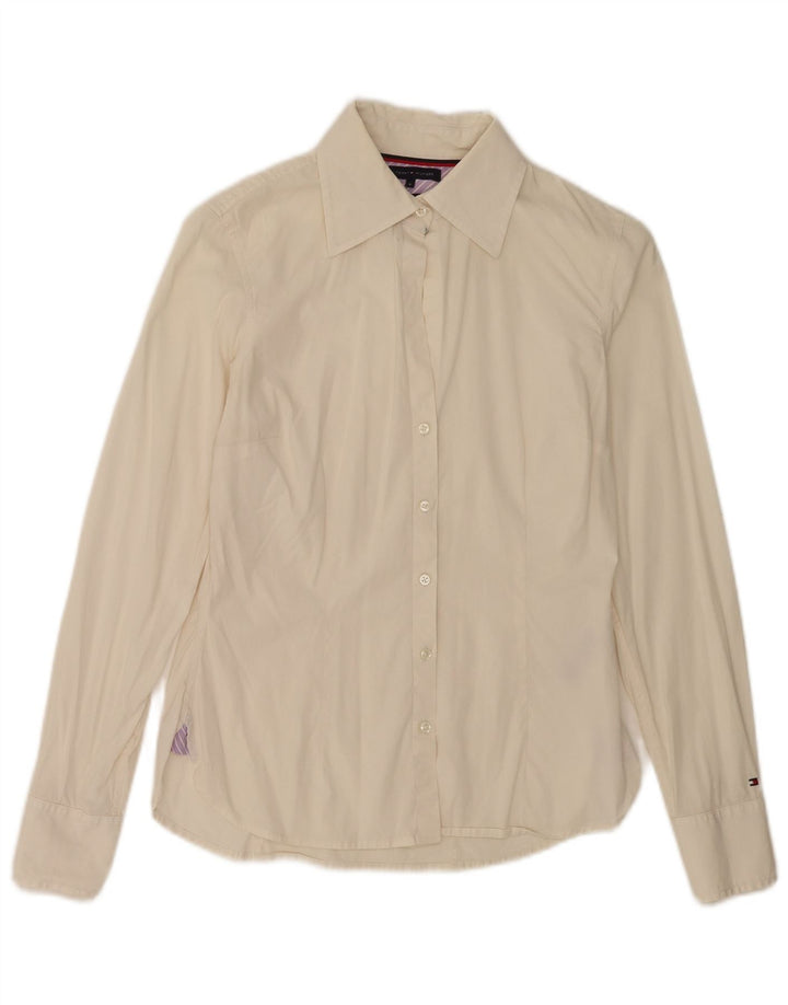 Camicia da donna Tommy Hilfiger US 6 cotone bianco sporco medio