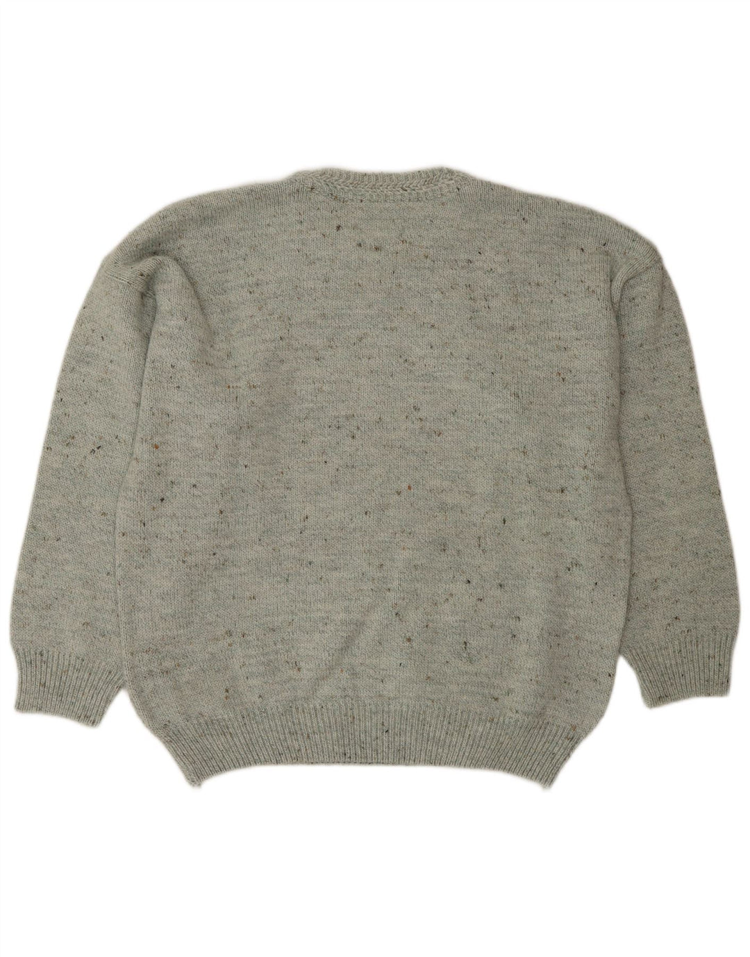 Maglione maglione girocollo da uomo South Coast IT 52 grande grigio screziato