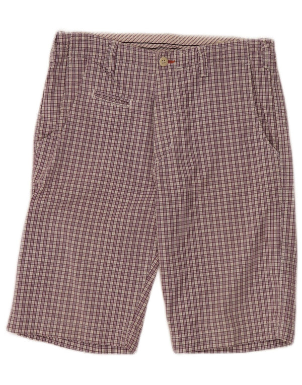 Pantaloncini casual da uomo Mason's IT 44 XS W30 Cotone a quadri viola