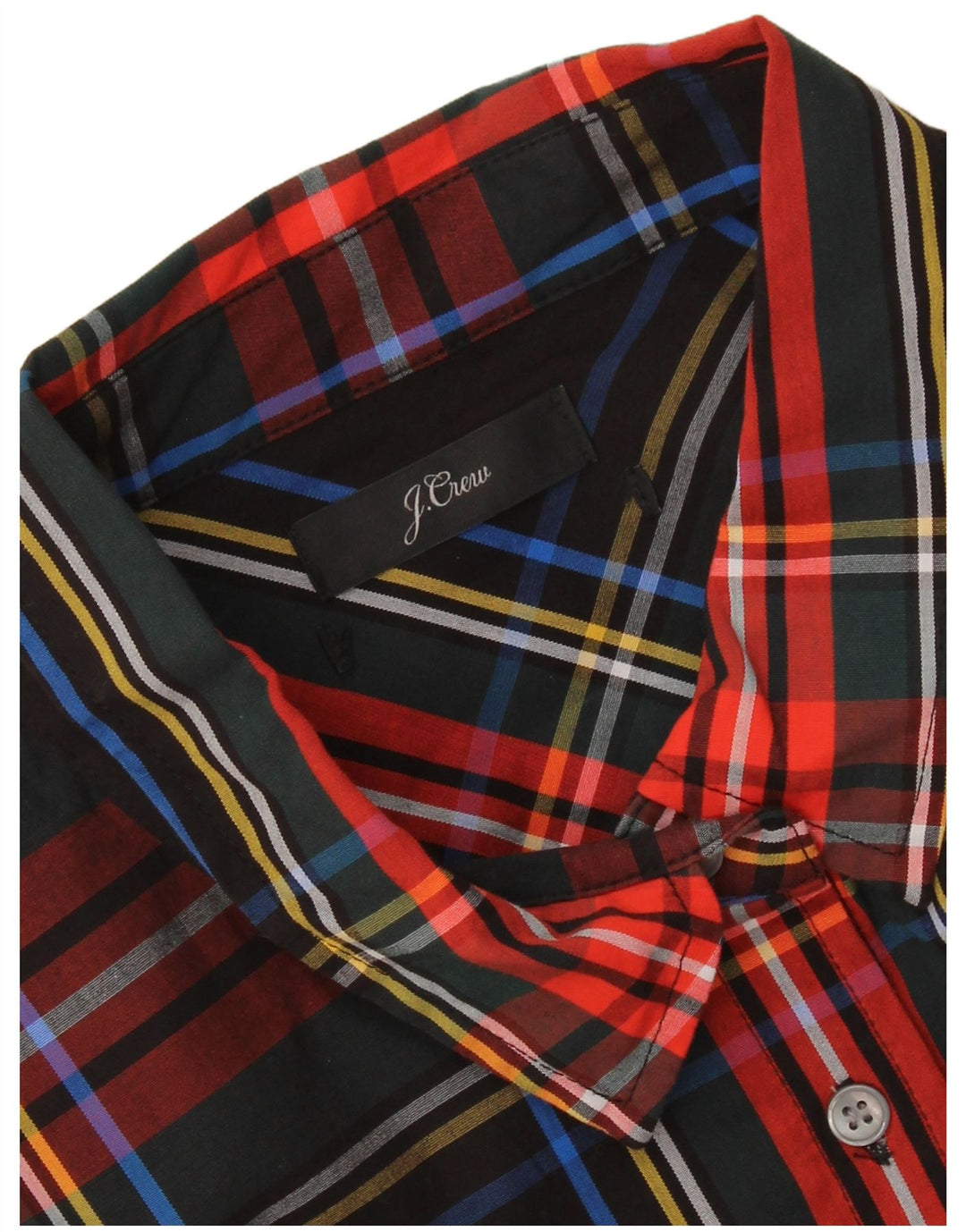 Camicia da donna J. CREW UK 18 XL a quadri neri