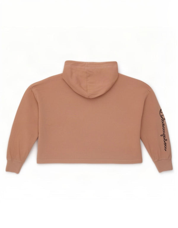 Maglione con cappuccio oversize corto da donna Champion UK 14 Cotone rosa medio