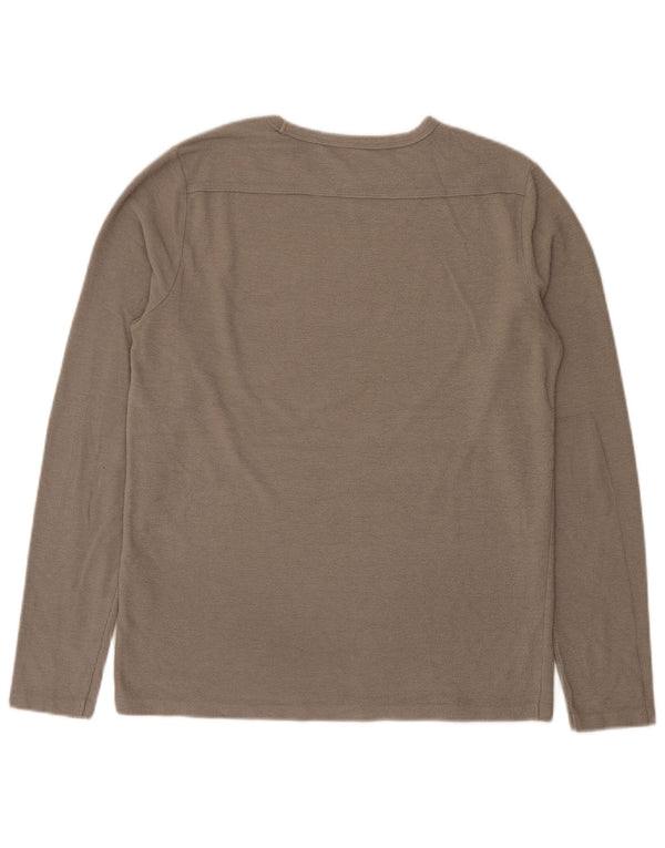 Maglia da uomo a maniche lunghe All Saints, grande, in poliestere grigio