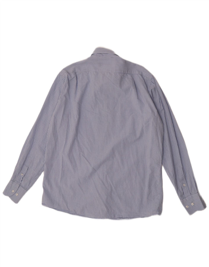 Camicia Trussardi Uomo Taglia 41 42 Large Blue Check