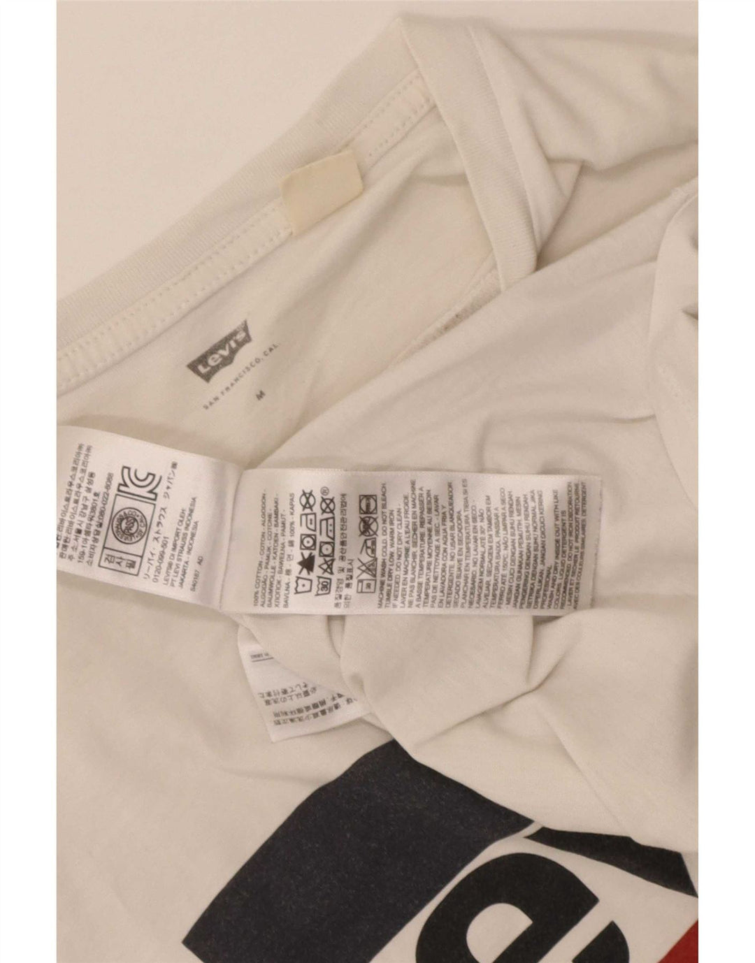 T-shirt grafica da uomo Levi's Top in cotone bianco medio