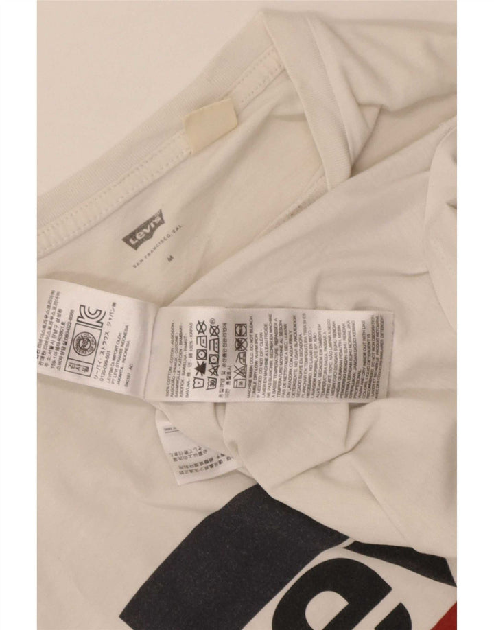 T-shirt grafica da uomo Levi's Top in cotone bianco medio