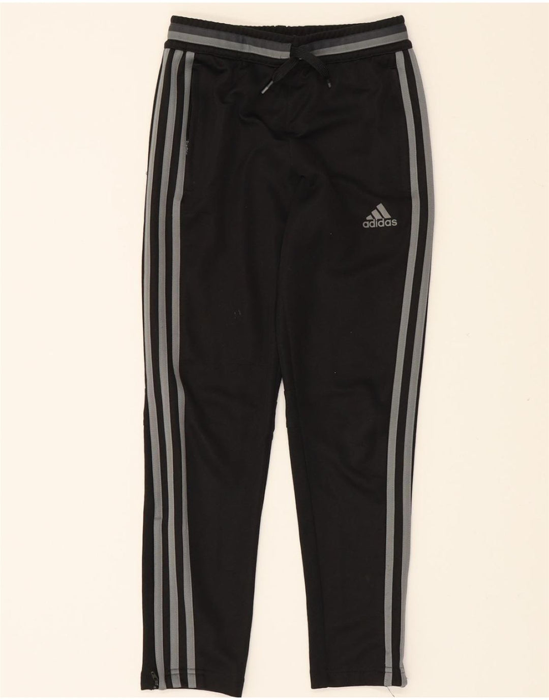 ADIDAS Boys Climacool Tracksuit Trousers 9-10 Years  Black Polyester Vintage Adidas and Second-Hand Adidas from Messina Hembry 