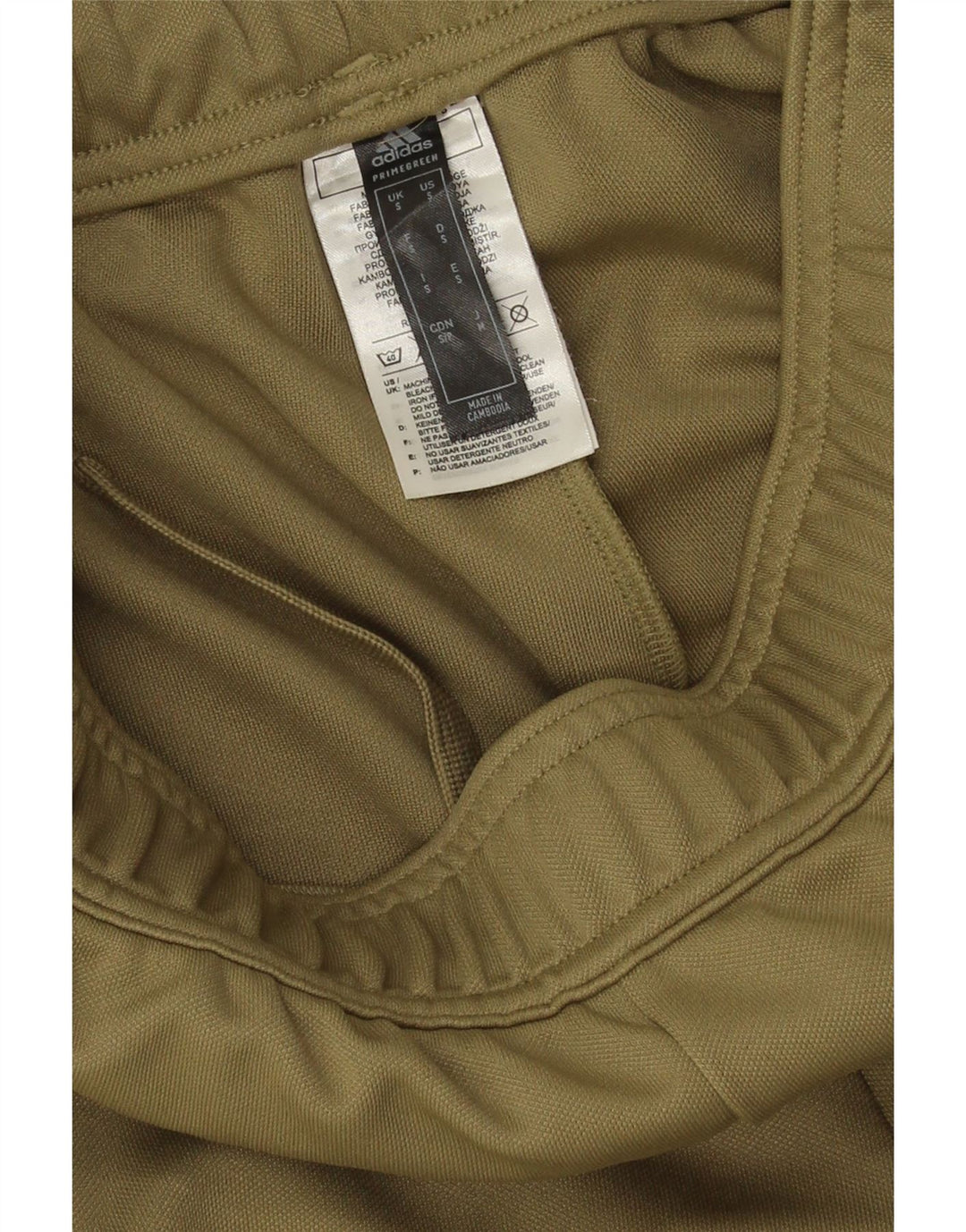 Pantaloni da tuta Adidas da uomo piccoli in poliestere kaki