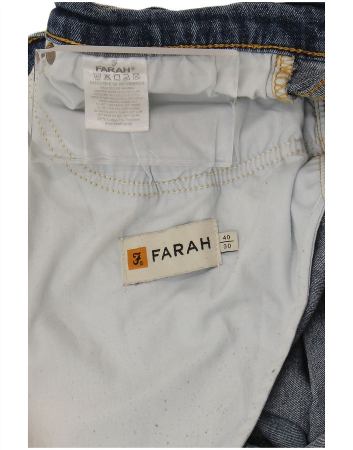 Jeans slim da uomo Farah W40 L30 cotone blu