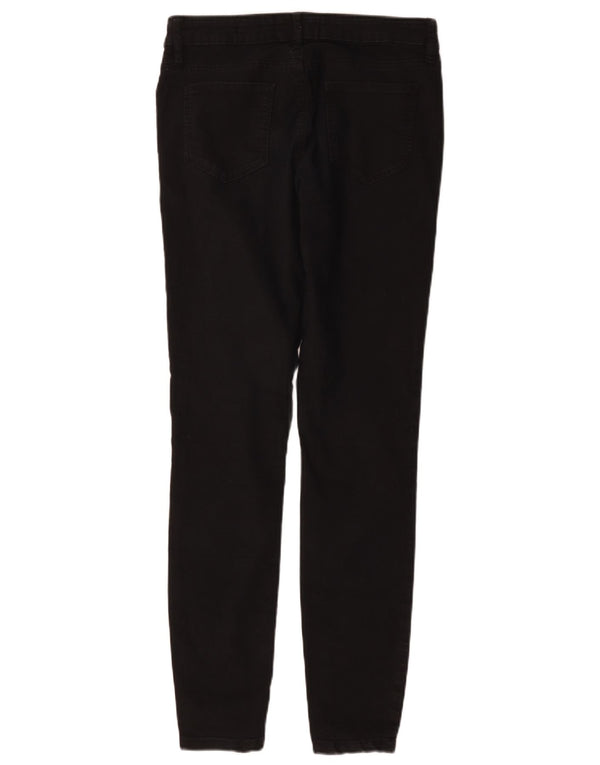 Jeans Jegging da donna Fat Face UK 10 Small W30 L29 Cotone nero