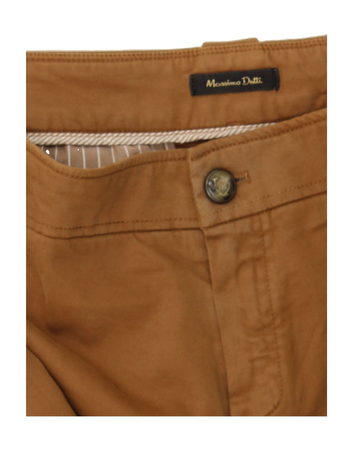 MASSIMO DUTTI Womens Slim Chino Trousers US 8 Medium W30 L29 Brown Cotton Vintage Massimo Dutti and Second-Hand Massimo Dutti from Messina Hembry 