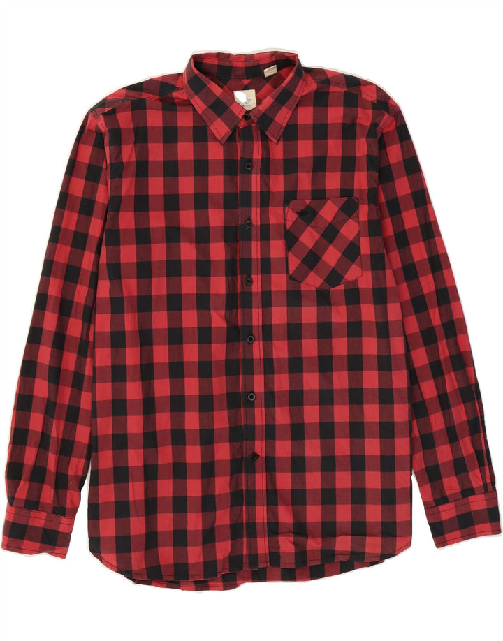DOCKERS Mens Shirt Large Red Check Cotton Vintage Dockers and Second-Hand Dockers from Messina Hembry 
