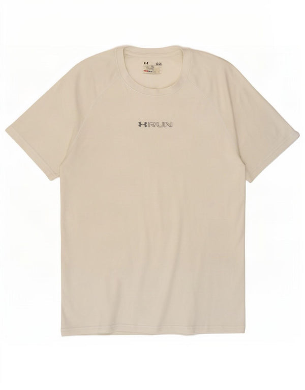 Maglietta grafica da uomo Under Armour Heat Gear, grande, bianca