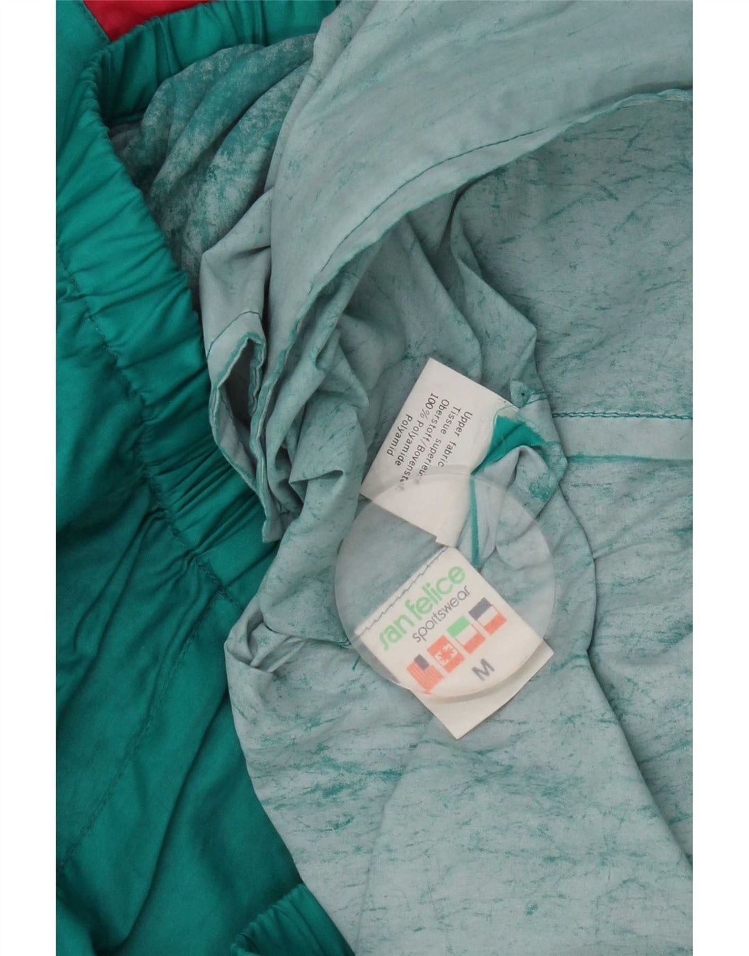 Giacca antipioggia oversize con cappuccio da uomo San Felice UK 38 media multicolore