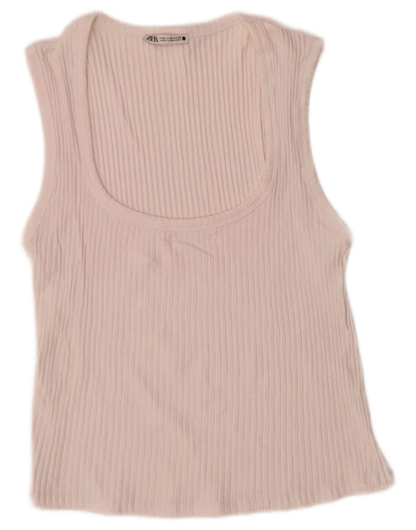 Canotta da donna Zara UK 12 medio bianco sporco