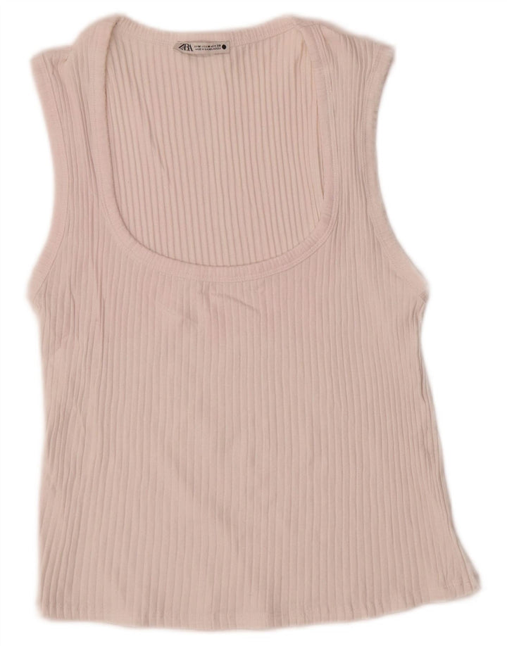 Canotta da donna Zara UK 12 medio bianco sporco