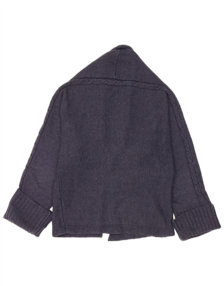 Maglione cardigan da donna Zara UK 14 Acrilico blu navy medio