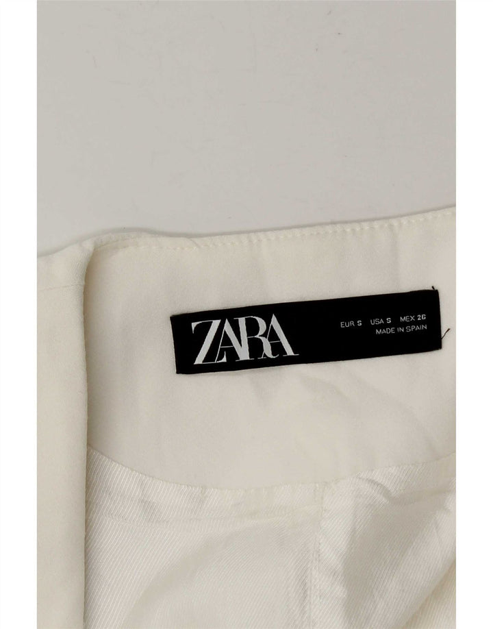 Gilet lungo da donna Zara UK 10 piccolo bianco