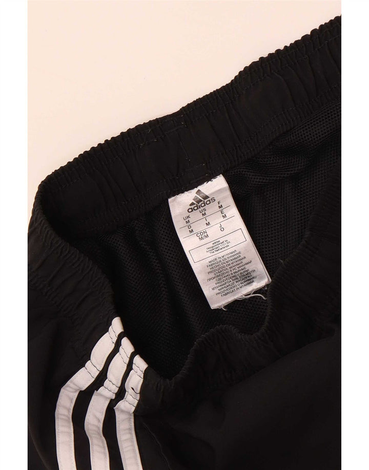 Pantaloncini sportivi da uomo Adidas medi neri in poliestere