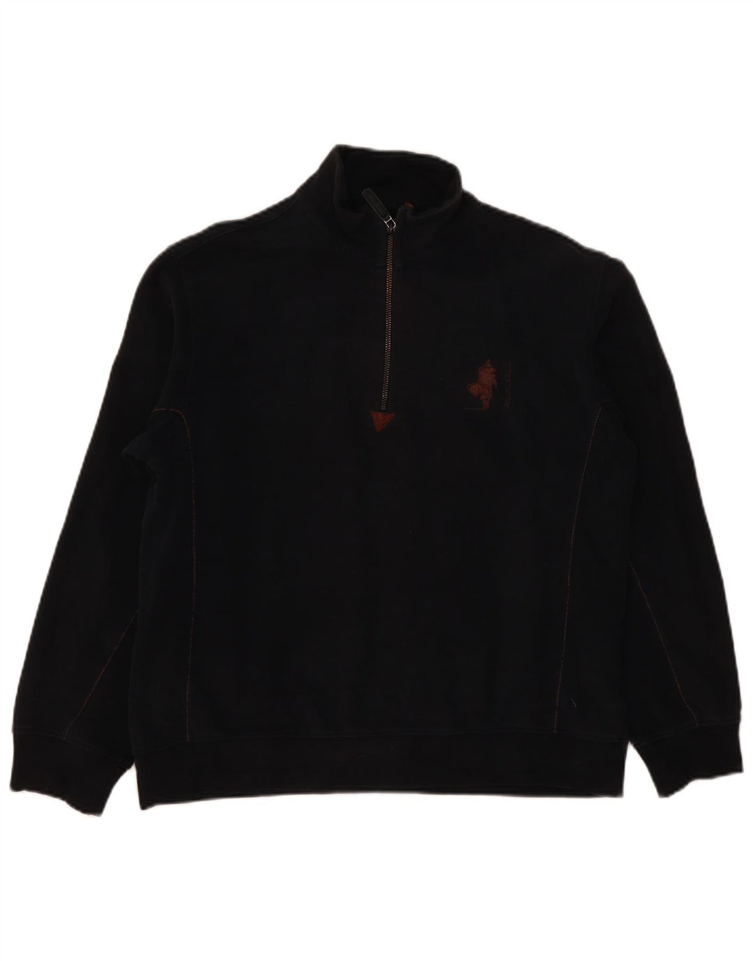 Felpa da donna con collo con zip Marlboro Classics, maglione UK 16, grande, nera
