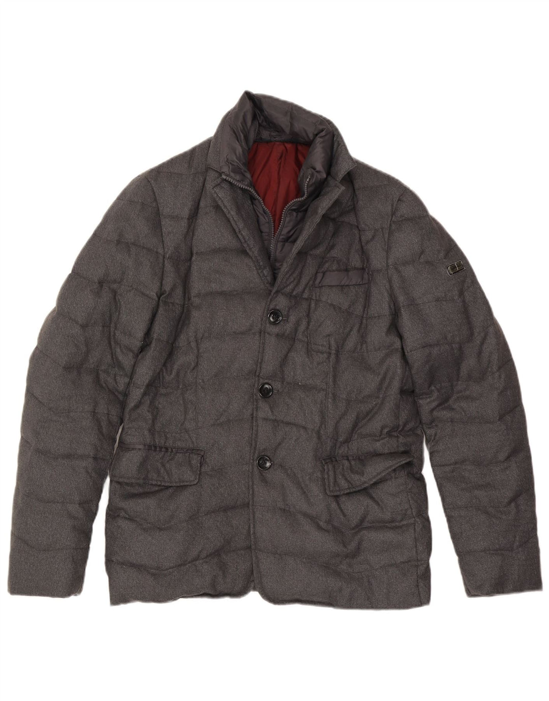 Giacca imbottita da uomo Gas UK 36 Small Poliammide grigia