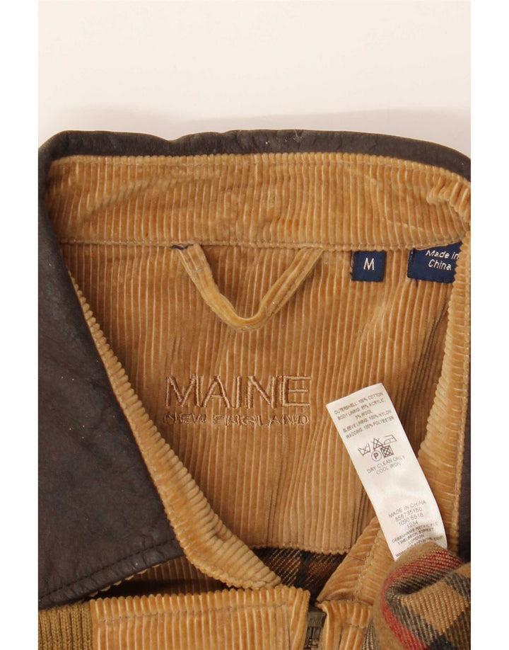 Giacca da uomo in velluto a coste Maine UK 38 Cotone color block marrone medio