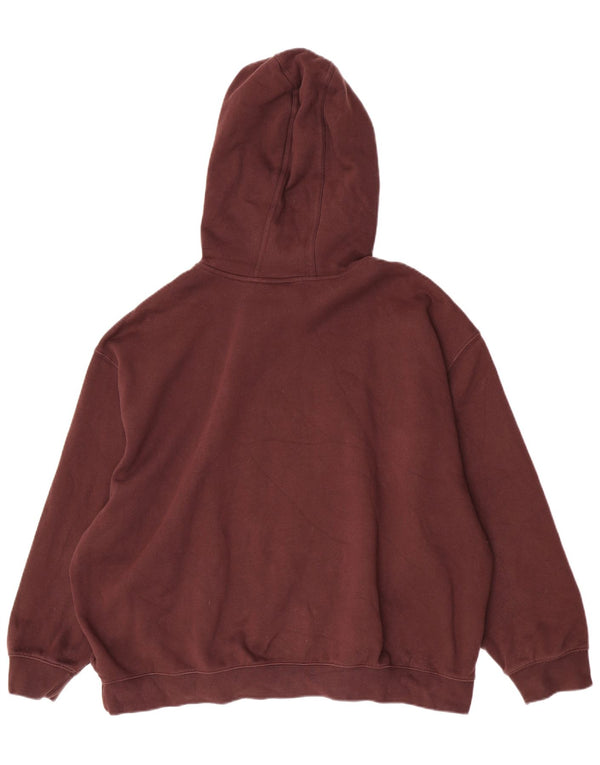 Felpa con cappuccio oversize da donna Adidas UK 20/22 XL Cotone marrone