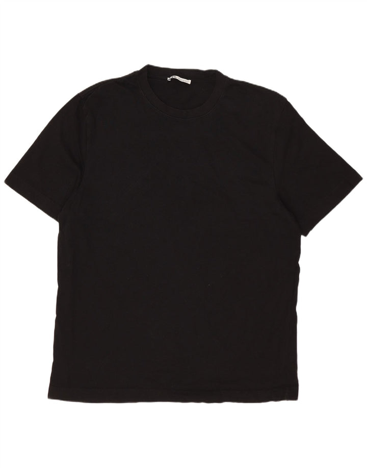T-shirt da uomo ZARA Top XL in cotone nero