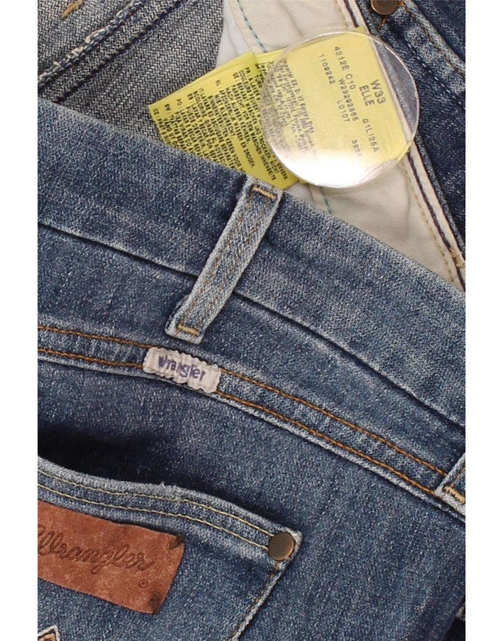 WRANGLER Womens Elle Bermuda Denim Shorts W33 Large Blue Cotton Vintage Wrangler and Second-Hand Wrangler from Messina Hembry 