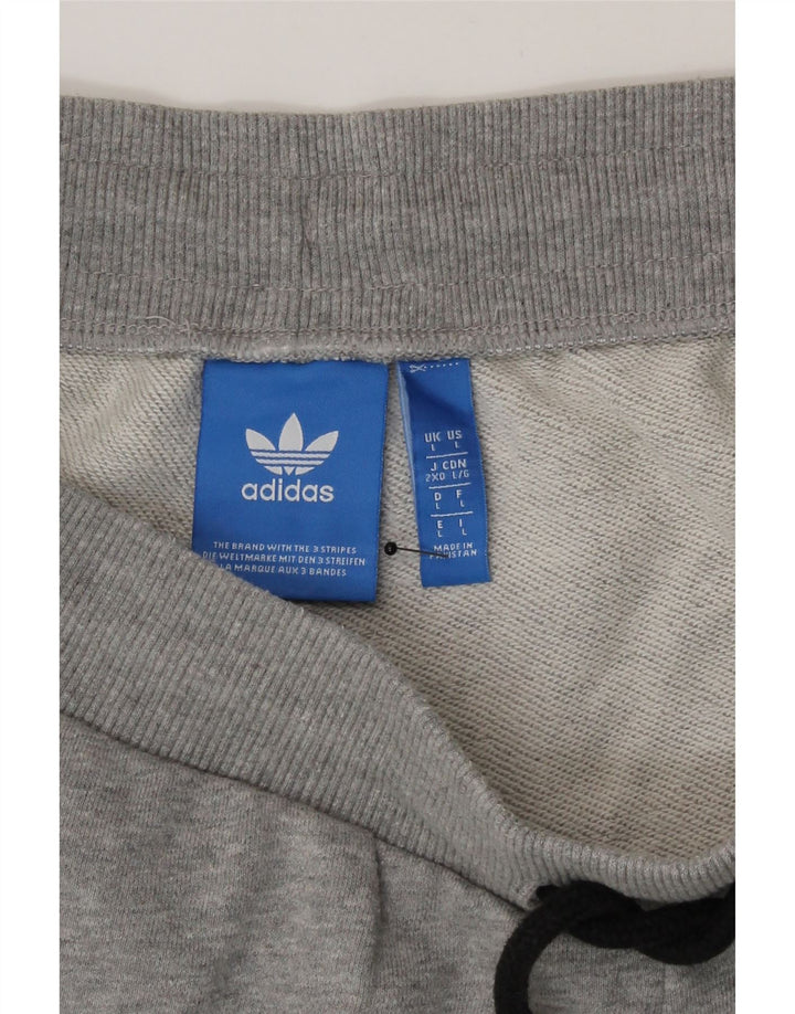 Pantaloncini sportivi Adidas da uomo grandi grigi screziati