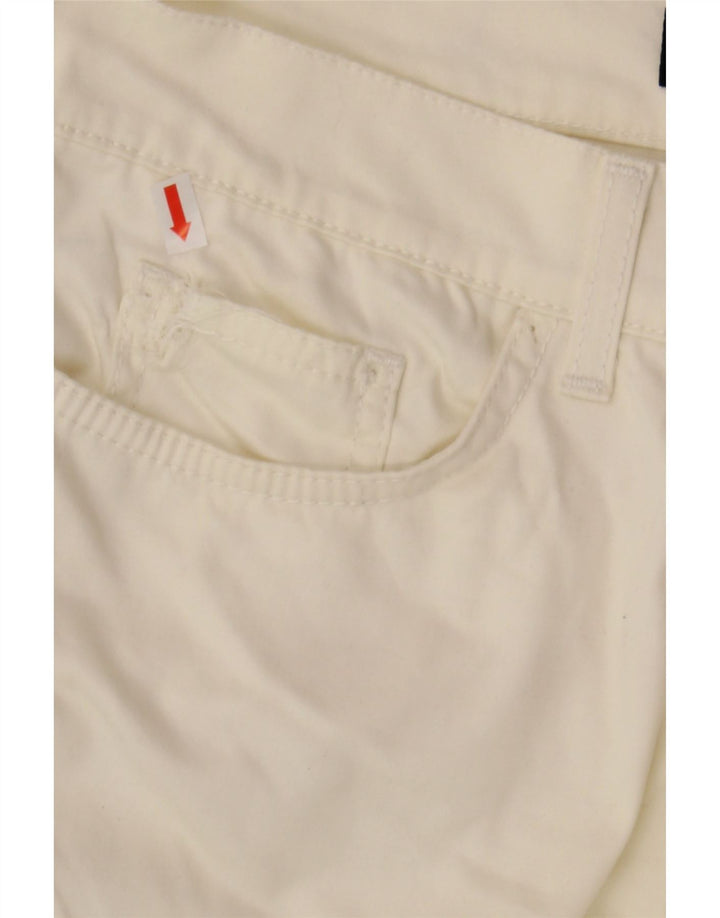 ROCCOBAROCCO Womens Slim Casual Trousers W32 L28 White Cotton Vintage Roccobarocco and Second-Hand Roccobarocco from Messina Hembry 