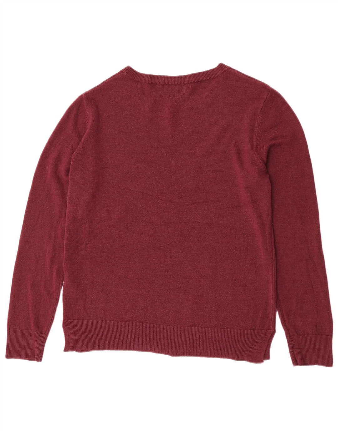 Maglione maglione con scollo a barca da donna Marks & Spencer UK 12 Acrilico marrone medio medio