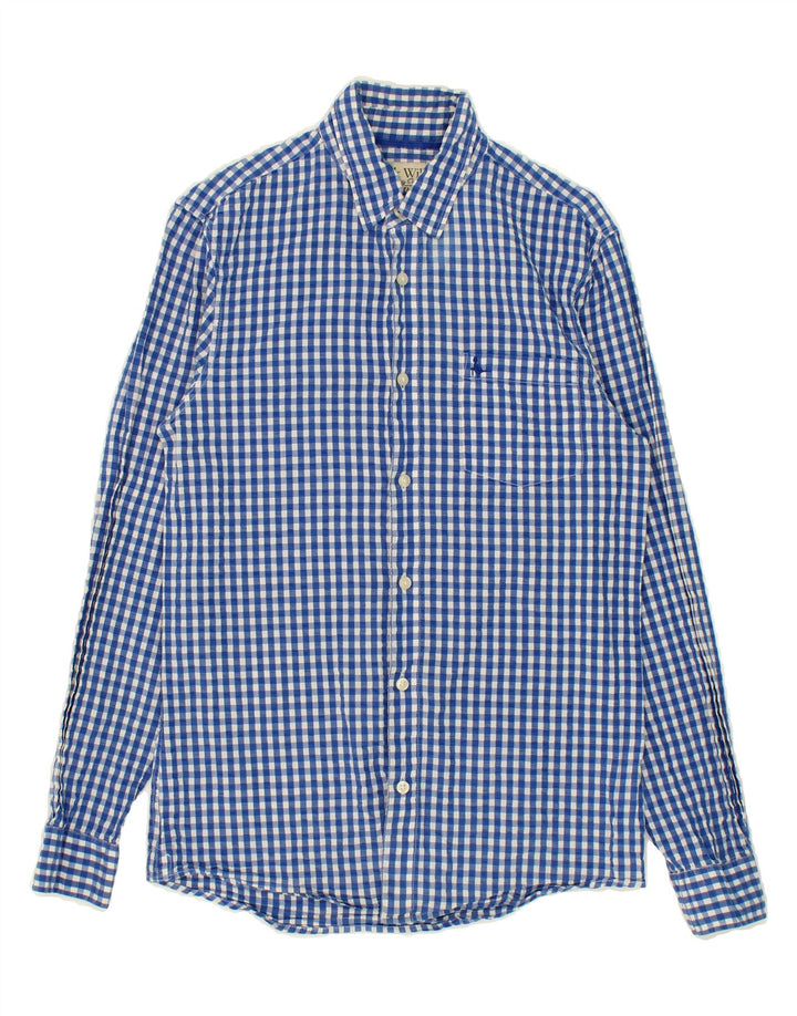 JACK WILLS Mens Shirt XS Blue Gingham Cotton Vintage Jack Wills and Second-Hand Jack Wills from Messina Hembry 