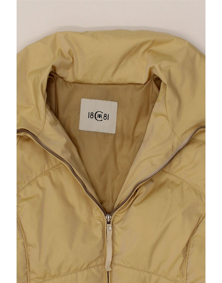 CERRUTI 1881 Womens Padded Coat UK 12 Medium Beige Vintage Cerruti 1881 and Second-Hand Cerruti 1881 from Messina Hembry 