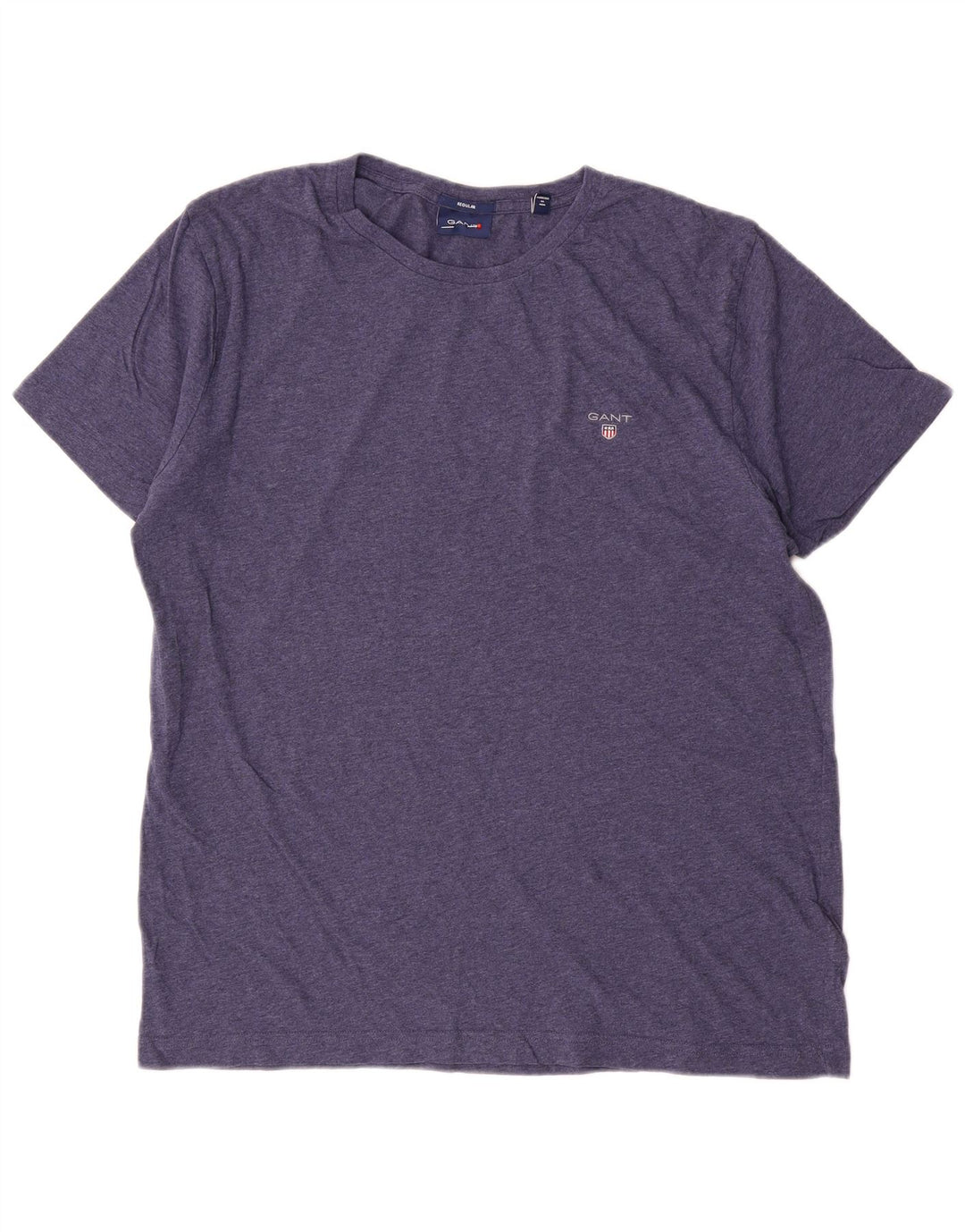 Maglietta Gant da Uomo Regular Taglia Large Cotone Blu Navy Chiaroscuro