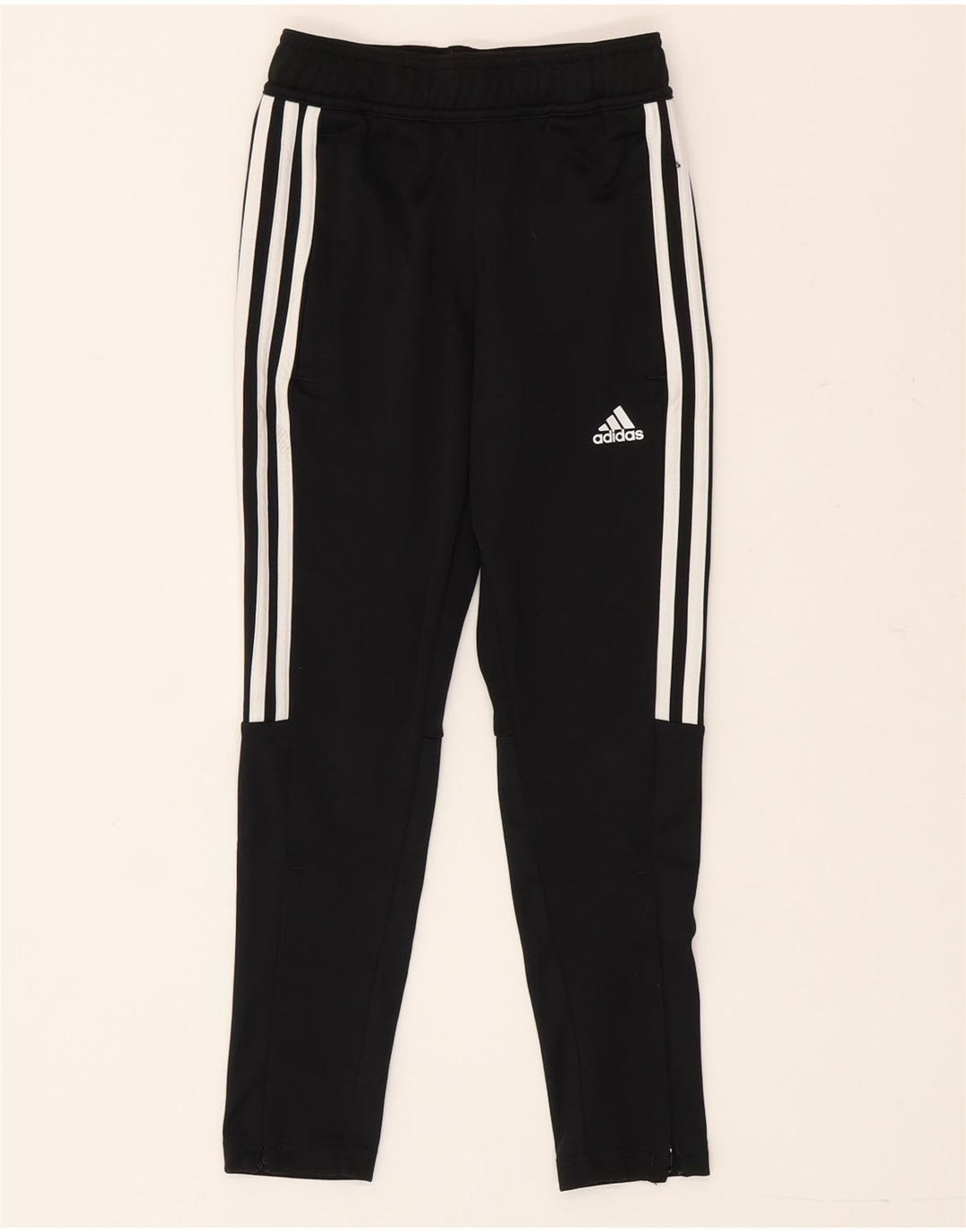 Pantaloni della tuta da ragazzo Adidas 7-8 anni in poliestere nero
