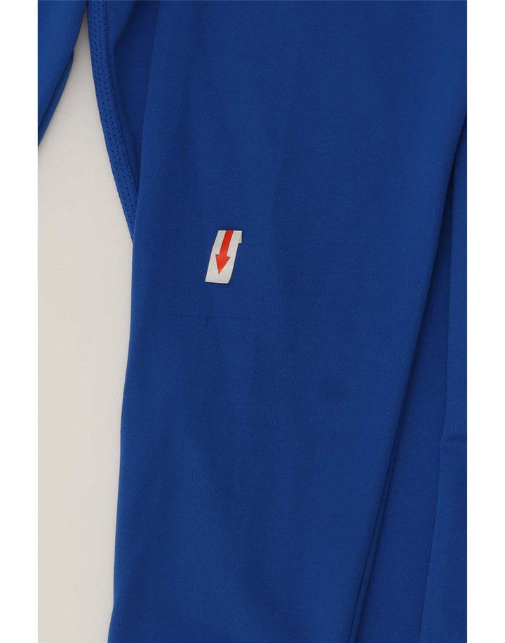 Maglia Nike Dri Fit da uomo a manica lunga piccola in poliestere blu