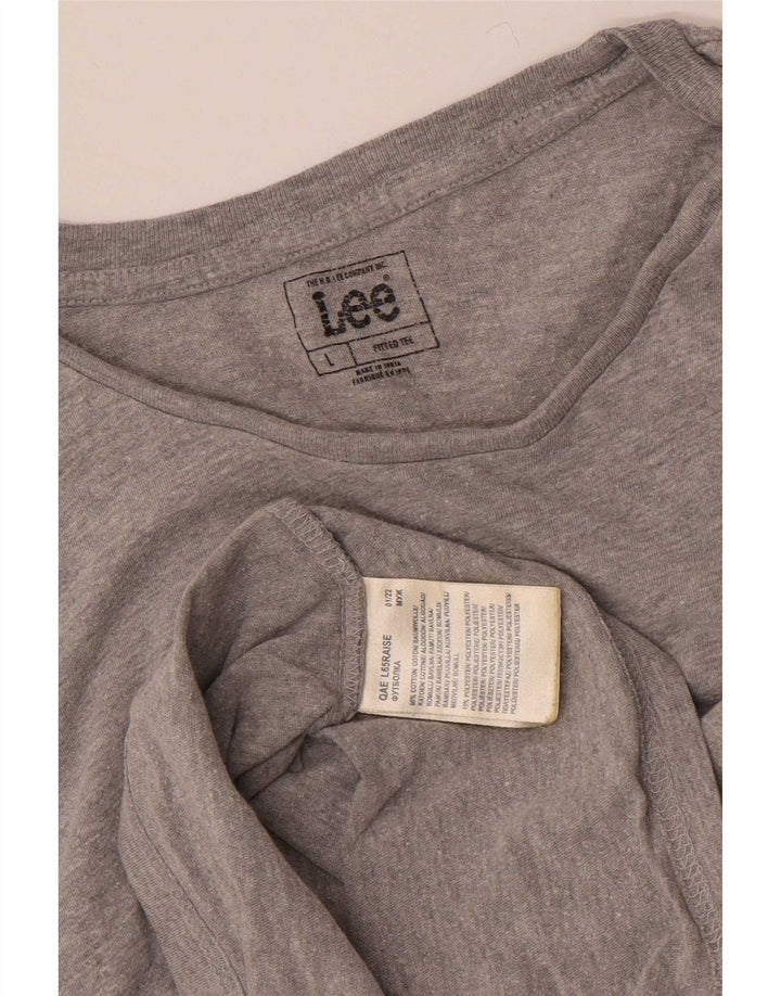 Maglietta da uomo Lee Top grande in cotone grigio