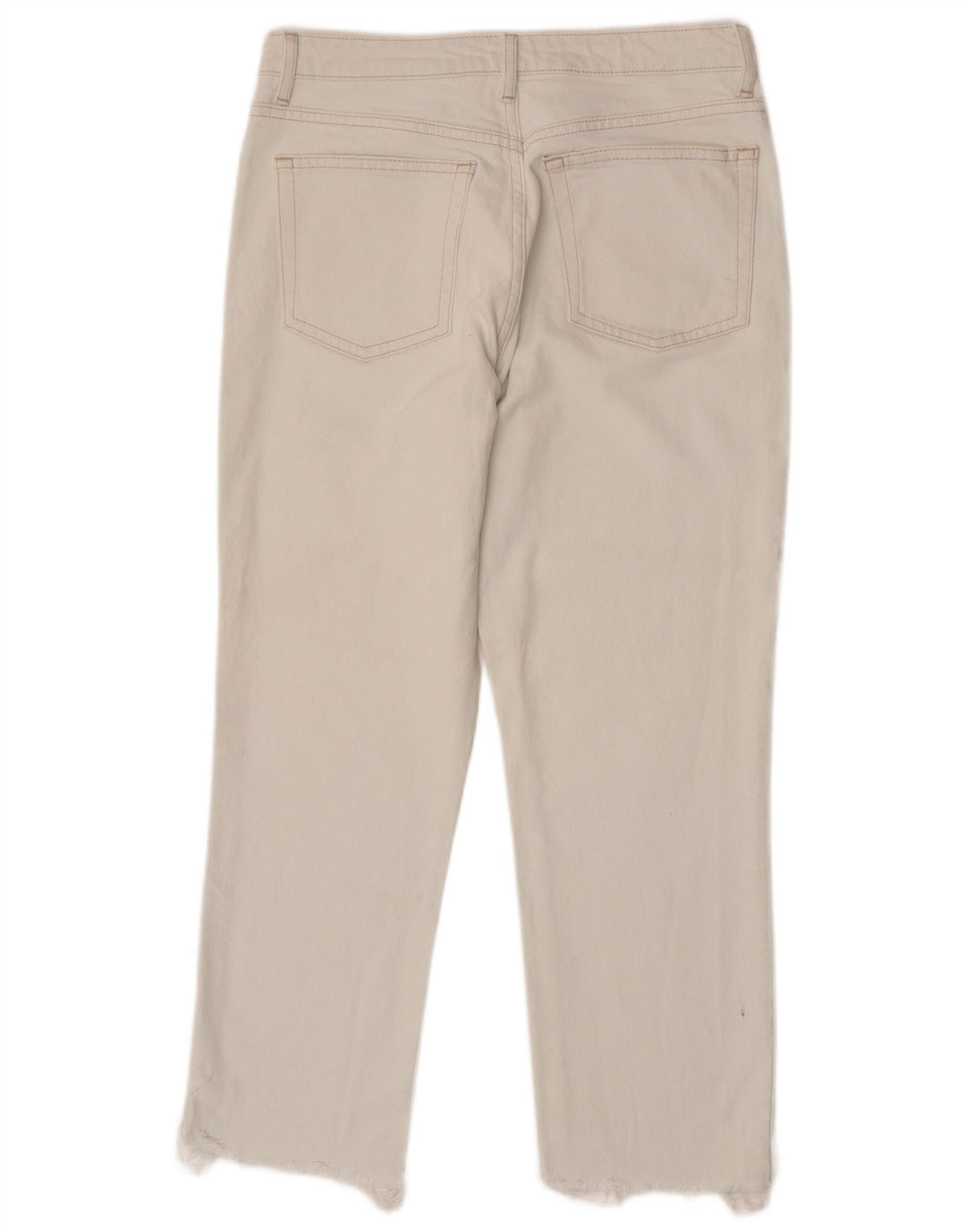 TOPSHOP Jeans dritti corti da donna W30 L25 bianchi
