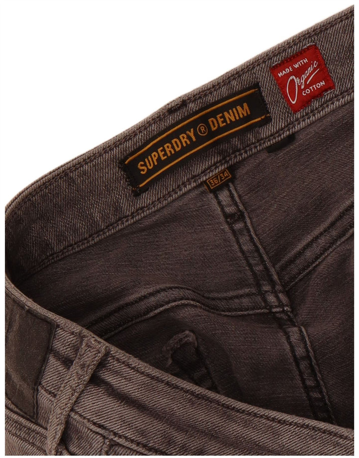 Jeans skinny da uomo Superdry W36 L34 cotone grigio