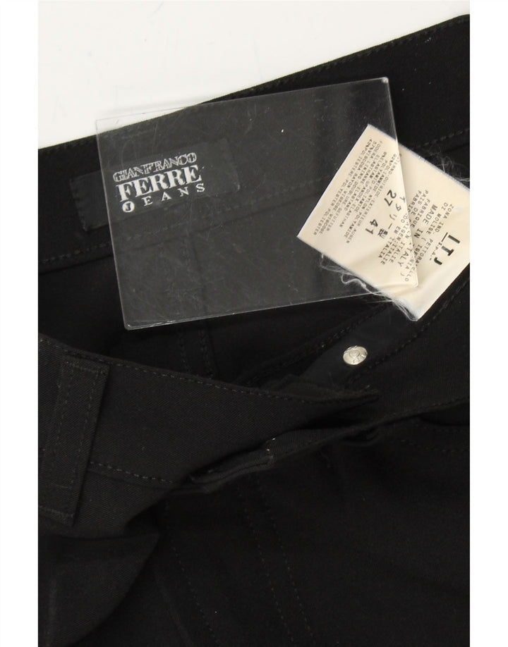 FERRE Womens Tapered Casual Trousers W27 L28 Black Polyamide Vintage Ferre and Second-Hand Ferre from Messina Hembry 