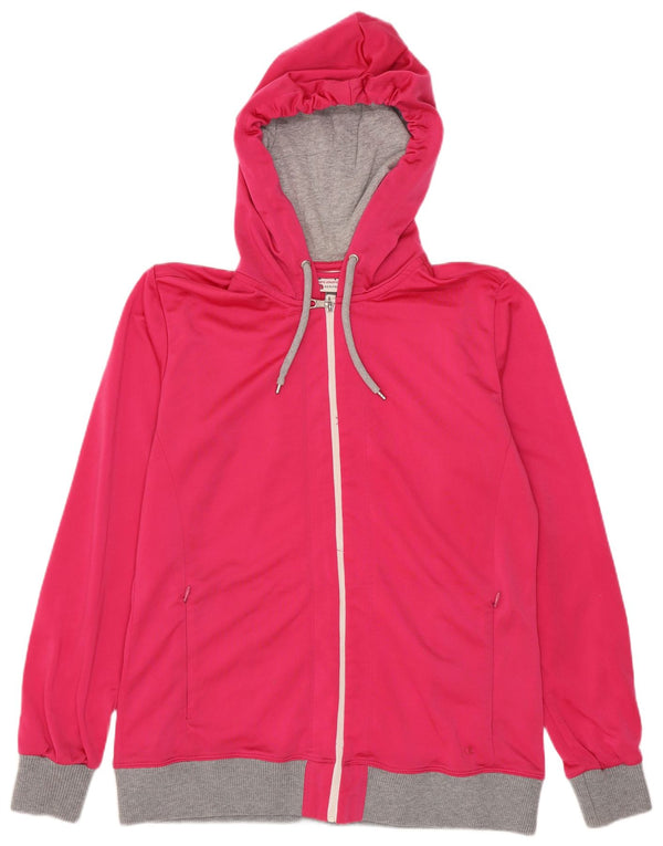 Maglione con cappuccio e zip Champion da donna Heritage Fit UK 16 Large Rosa