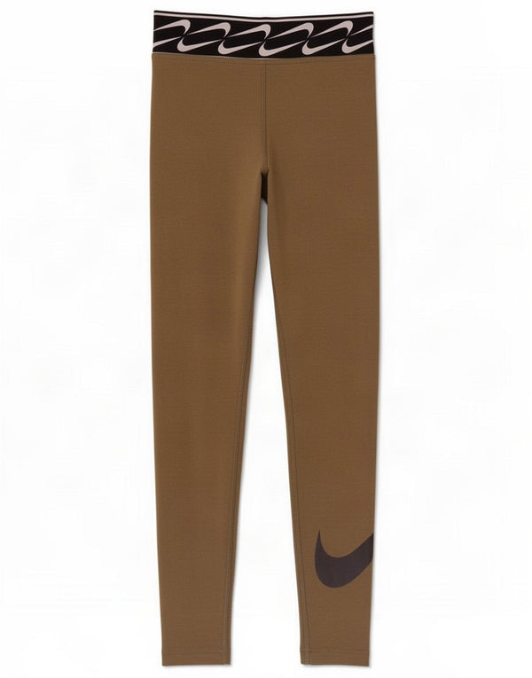 Leggings grafici Nike da donna UK 4 XS Khaki Colourblock Cotton