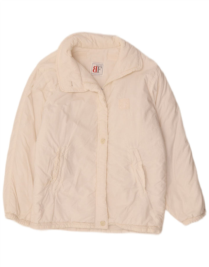 Giacca imbottita da donna Belfe & Belfe UK 14 grande poliestere bianco