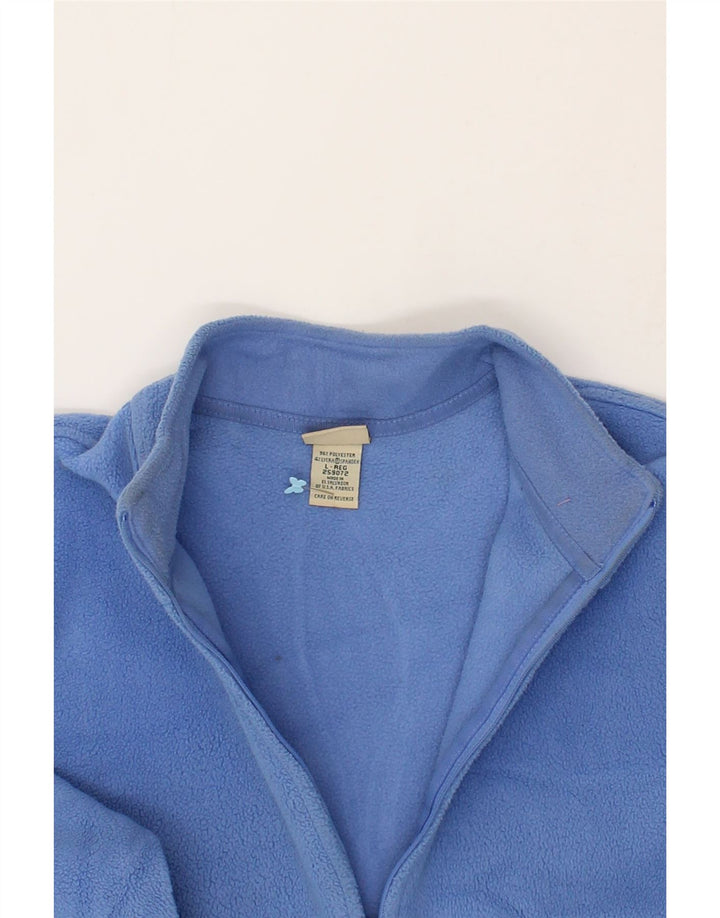L.L.BEAN Womens Fleece Jacket UK 16 Large Blue Polyester Vintage L.L.Bean and Second-Hand L.L.Bean from Messina Hembry 