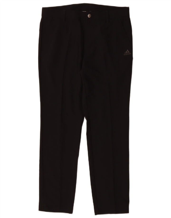 Pantaloni chino slim da uomo Adidas W32 L30 poliestere nero