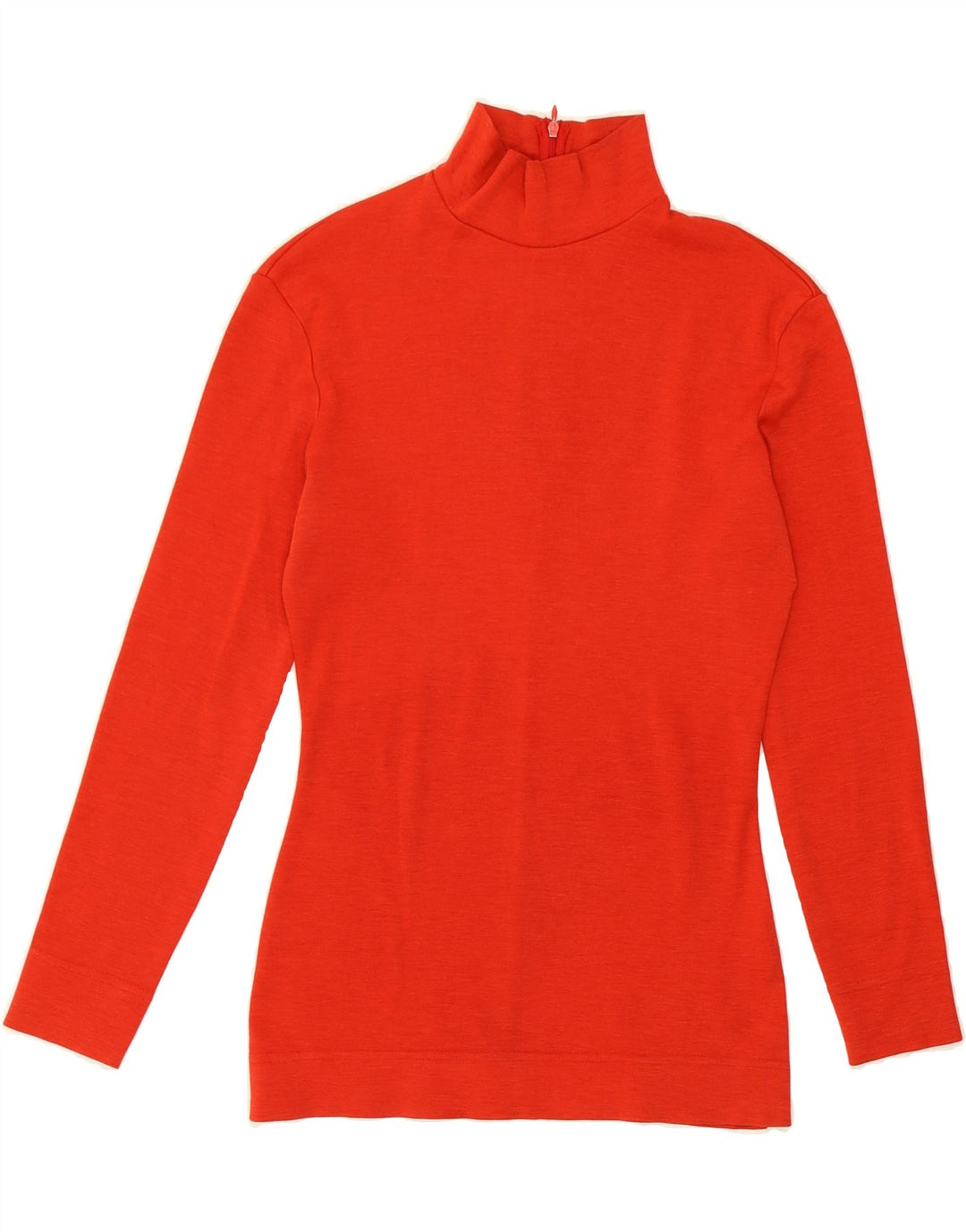 MOSCHINO Womens Zip Neck Jumper Sweater UK 12 Medium  Red Cotton Vintage Moschino and Second-Hand Moschino from Messina Hembry 