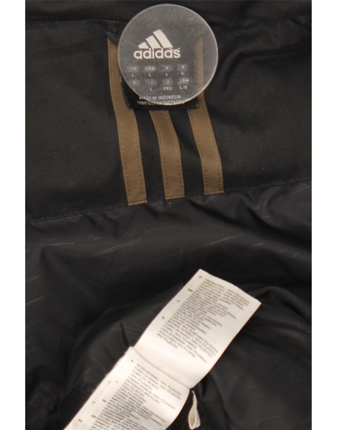 Giacca bomber da uomo Adidas UK 40 grande poliestere nero
